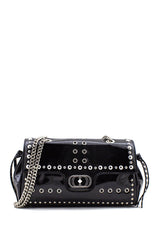 Borsa baguette Mistress vernice nera La Carrie