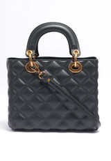 Borsa Flat Missy Nera Media nera/oro Marc Ellis