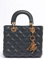 Borsa Flat Missy Nera Media nera/oro Marc Ellis