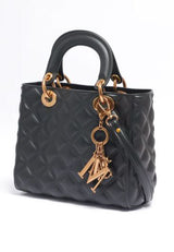 Borsa Flat Missy Nera Media nera/oro Marc Ellis