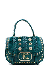 Borsa a mano Luminiscence Verde La Carrie