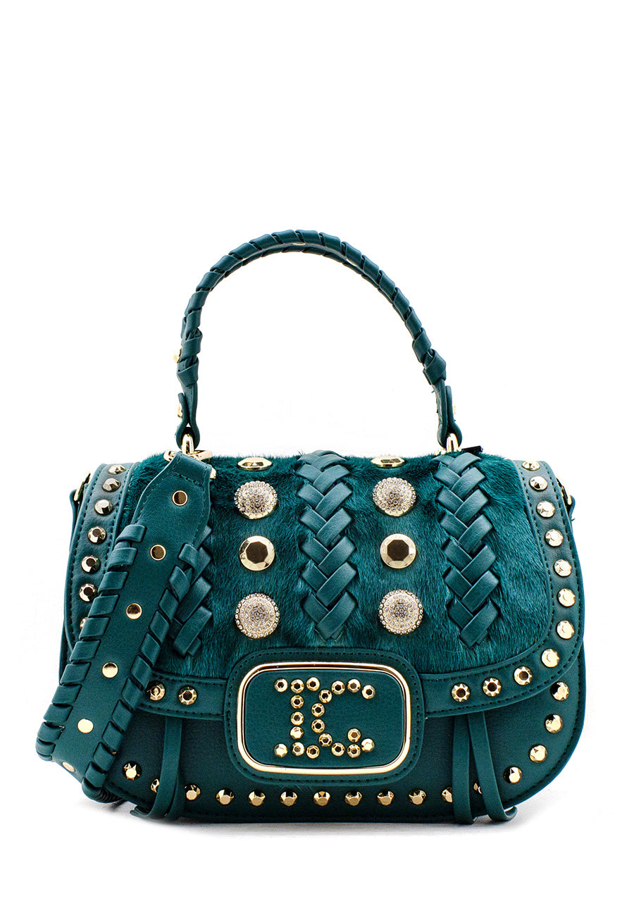 Borsa a mano Luminiscence Verde La Carrie