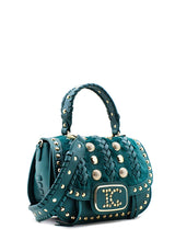Borsa a mano Luminiscence Verde La Carrie