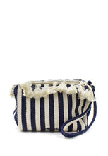 Carica l&#39;immagine nel visualizzatore di Gallery, Beauty in canvas righe blu Mia Bag