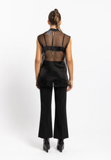 Camicia organza nera Silence Limited