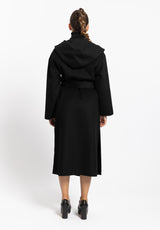 Cappotto a vestaglia nero Vicolo