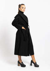 Cappotto a vestaglia nero Vicolo