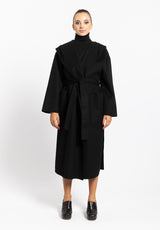 Cappotto a vestaglia nero Vicolo