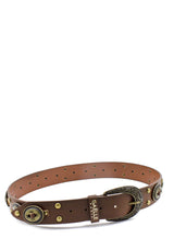 Cintura cuoio con borchie Gaelle Paris