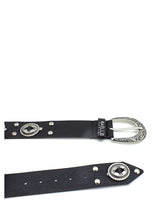 Carica l&#39;immagine nel visualizzatore di Gallery, Cintura nera con borchie Gaelle Paris