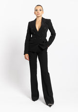 Tailleur Bijal giacca-pantalone nero KOCCA