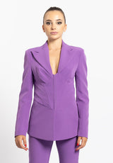 Giacca boustier viola Silence Limited