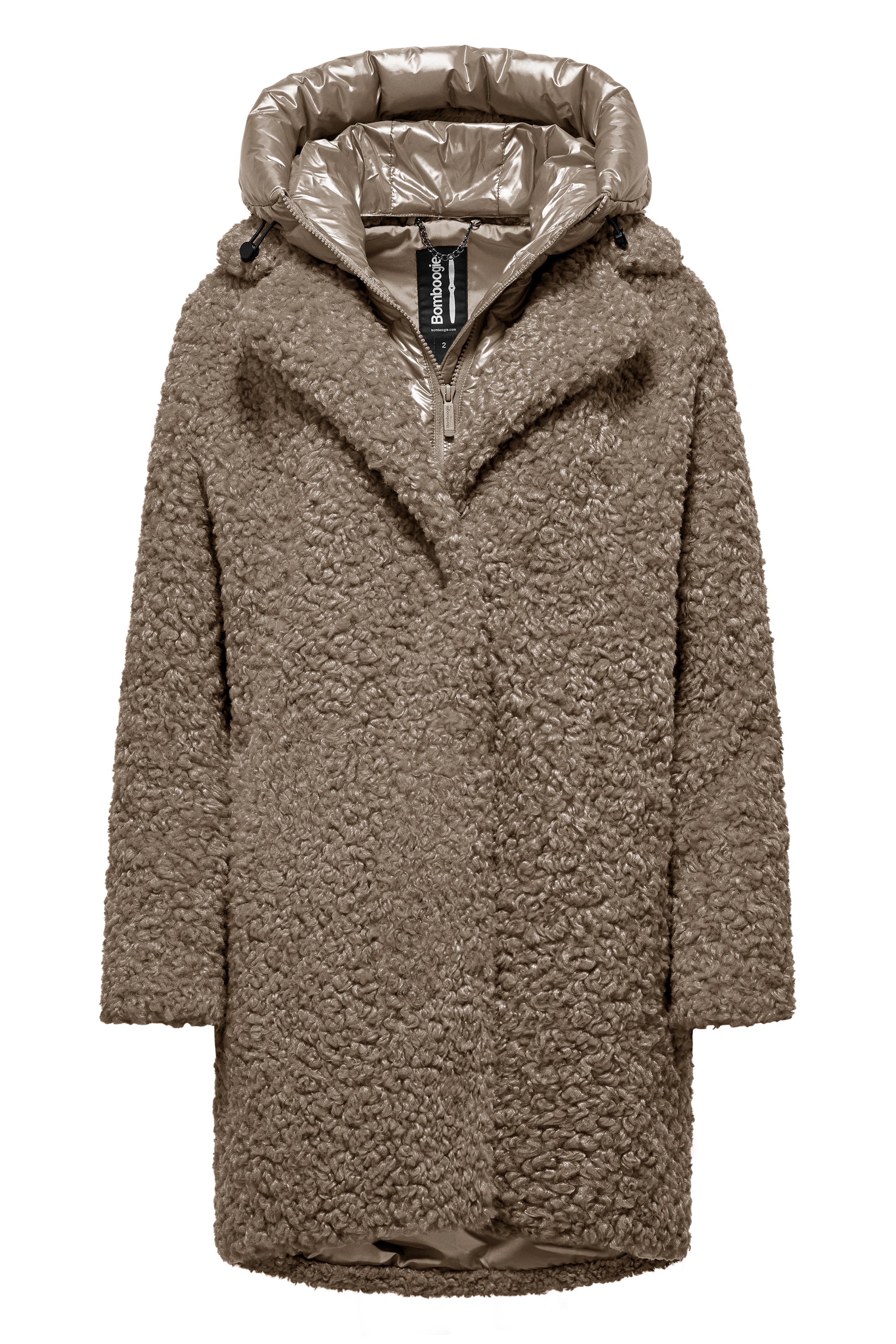 Cappotto Lungo Bomboogie Odessa – Ecopelliccia & Nylon Water-Resistant