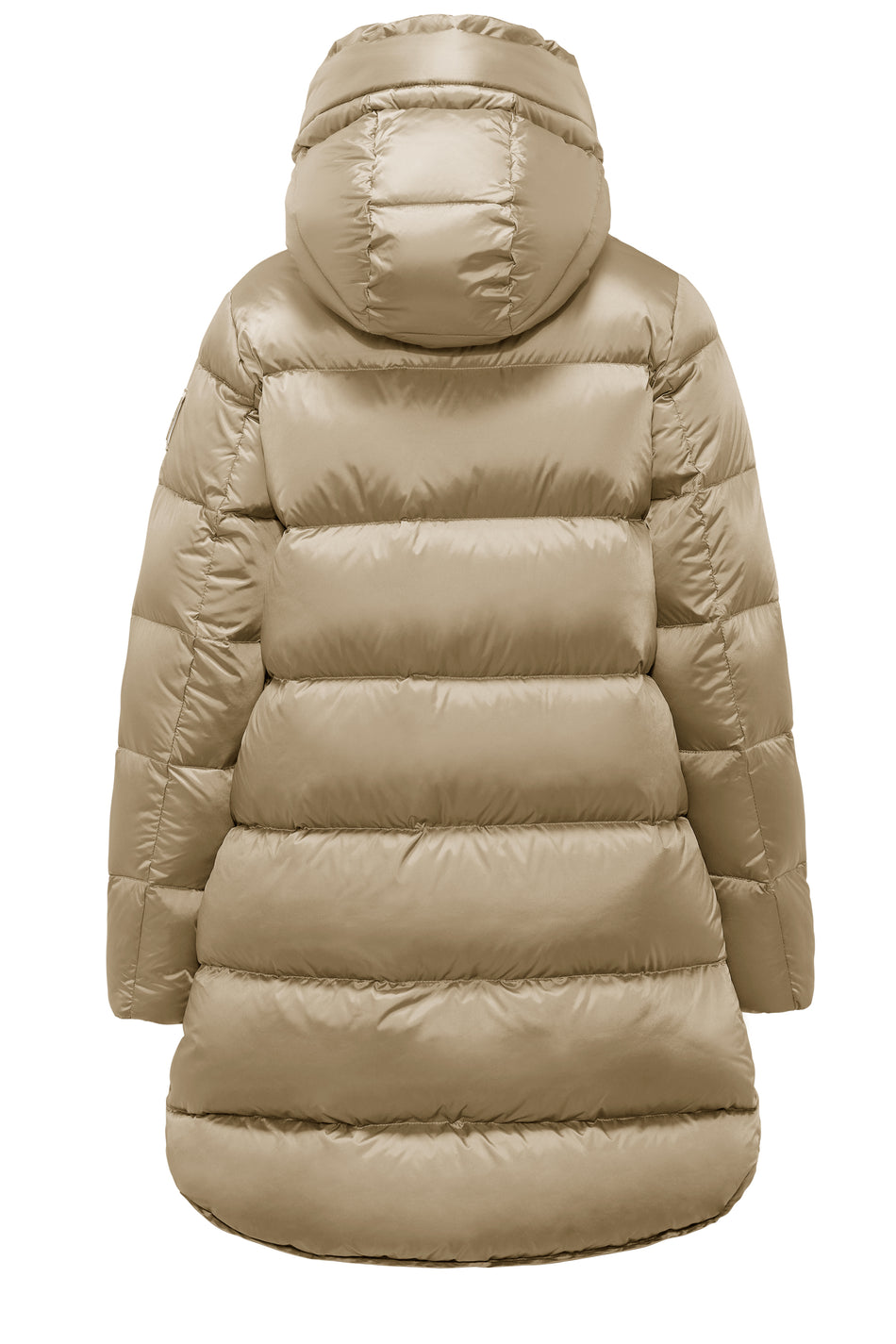 Piumino Lungo beige Bomboogie Geneva Donna – Imbottito 90% Piuma, Windproof