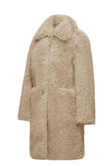 Cappotto lungo in pelliccetta sintetica – Bomboogie | Pelo lungo, linea slim