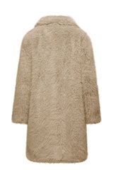 Cappotto lungo in pelliccetta sintetica – Bomboogie | Pelo lungo, linea slim