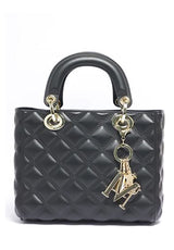 Borsa Flat Missy small nera/oro Marc Ellis