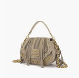 Borsa a mano taupe Etnic La Carrie