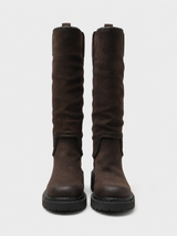 Stivali Anfibi Donna ASH Detroit in Camoscio Oily Suede Testa di Moro – Boots Vintage