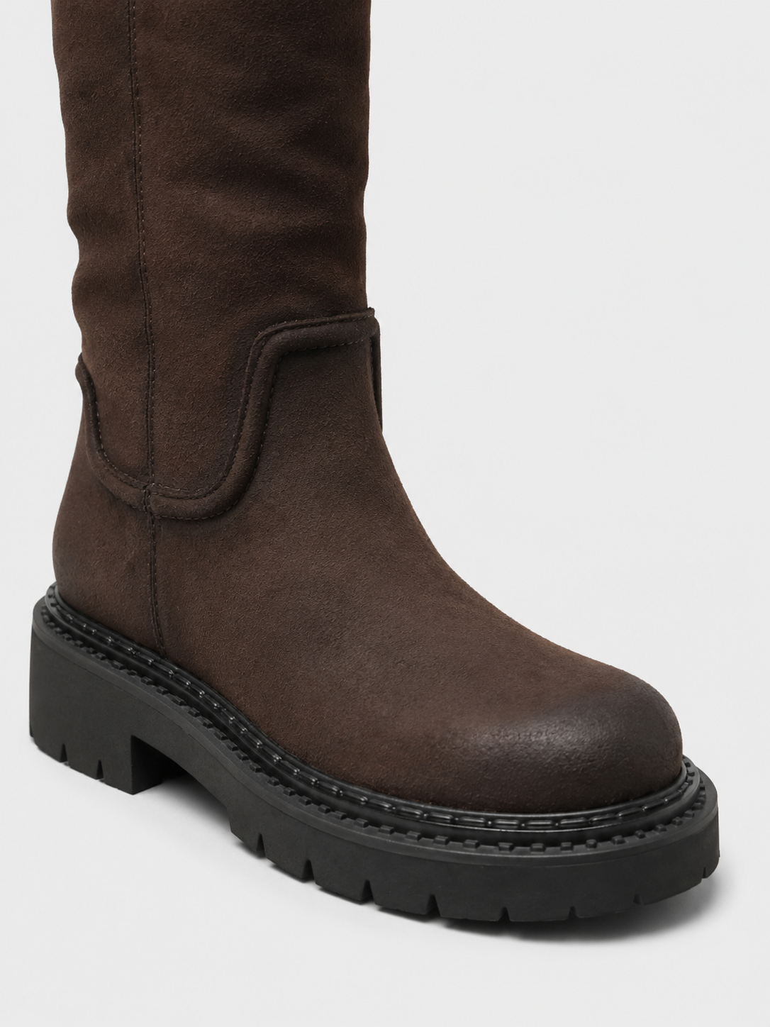 Stivali Anfibi Donna ASH Detroit in Camoscio Oily Suede Testa di Moro – Boots Vintage