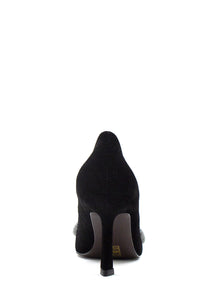 aaaaaDécolleté nera Lalla a punta con fiocco BIBI LOU