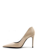 Décolleté vernice nude tacco stiletto Lella Baldi