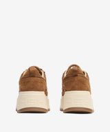 Sneakers Platform Donna ASH Movie Chestnut in Camoscio e Tessuto Marrone – Scarpe Chunky