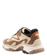 Sneakers Chunky Donna ASH Addict 02 Multicolore in Camoscio e Mesh – Scarpe Platform Suola Oversize