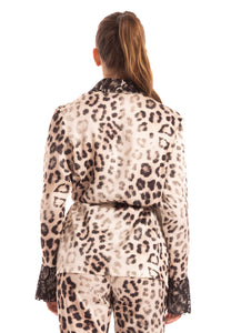 aaaaaGiacca in twill beige stampata Gaelle Paris