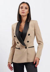 Giacca in raso bicolor Silence Limited