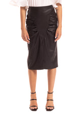 Longuette in ecopelle nera HaveOne