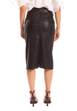 Longuette in ecopelle nera HaveOne