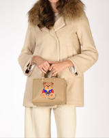Mini Tote Marvin Mini Taupe – Rue Madam Paris | Eco-Fur Made in Italy