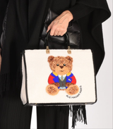 Borsa Marvin TW BIANCO– Rue Madam Paris | Eco-Fur Made in Italy