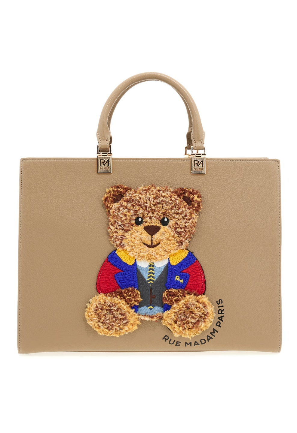 Borsa Totebag MARVIN Taupe – Rue Madam Paris | Eco-pelle Made in Italy