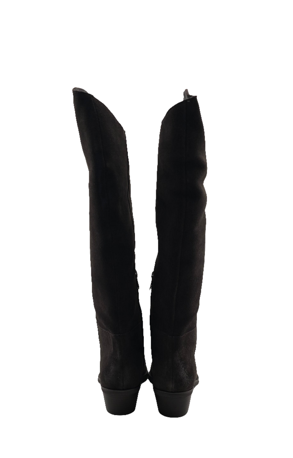 Stivale texano, gambale alto in camoscio marrone Ash