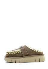 Ciabatta Bounce Clog Metal Logo grigia Mou