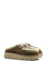 Ciabatta Bounce Clog Metal Logo grigia Mou