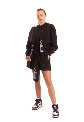 Pantaloncino in crepe nero Gaelle Paris
