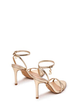 Steve Madden Jypsey-CN Oro - Sandali con Tacco a Spillo in Pelle Gold | Peccatidistile