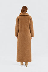 Cappotto Donna Haveone Teddy Bear – Cappotto Caldo in Pelliccia Ecologica Teddy