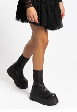 Beatles London Beat nero con platform Aniye By