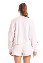 Carica l&#39;immagine nel visualizzatore di Gallery, Pullover bianco con frange Gaelle Paris