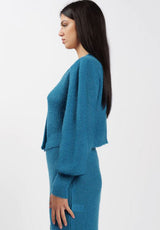 Cardigan corto in lana avion Silence Limited