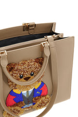 Borsa Totebag MARVIN Taupe – Rue Madam Paris | Eco-pelle Made in Italy