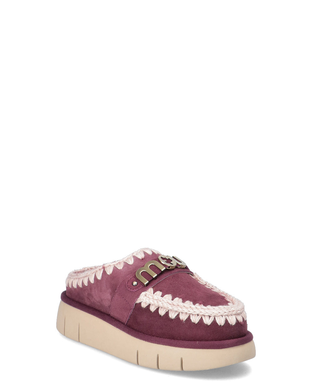 Ciabatta Bounce Clog Metal Logo bordeaux Mou