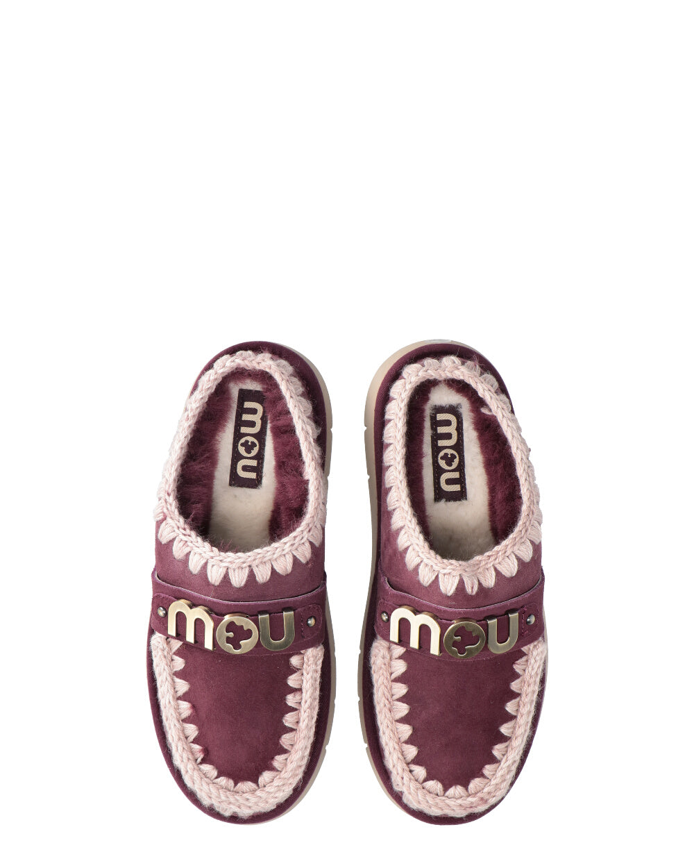 Ciabatta Bounce Clog Metal Logo bordeaux Mou