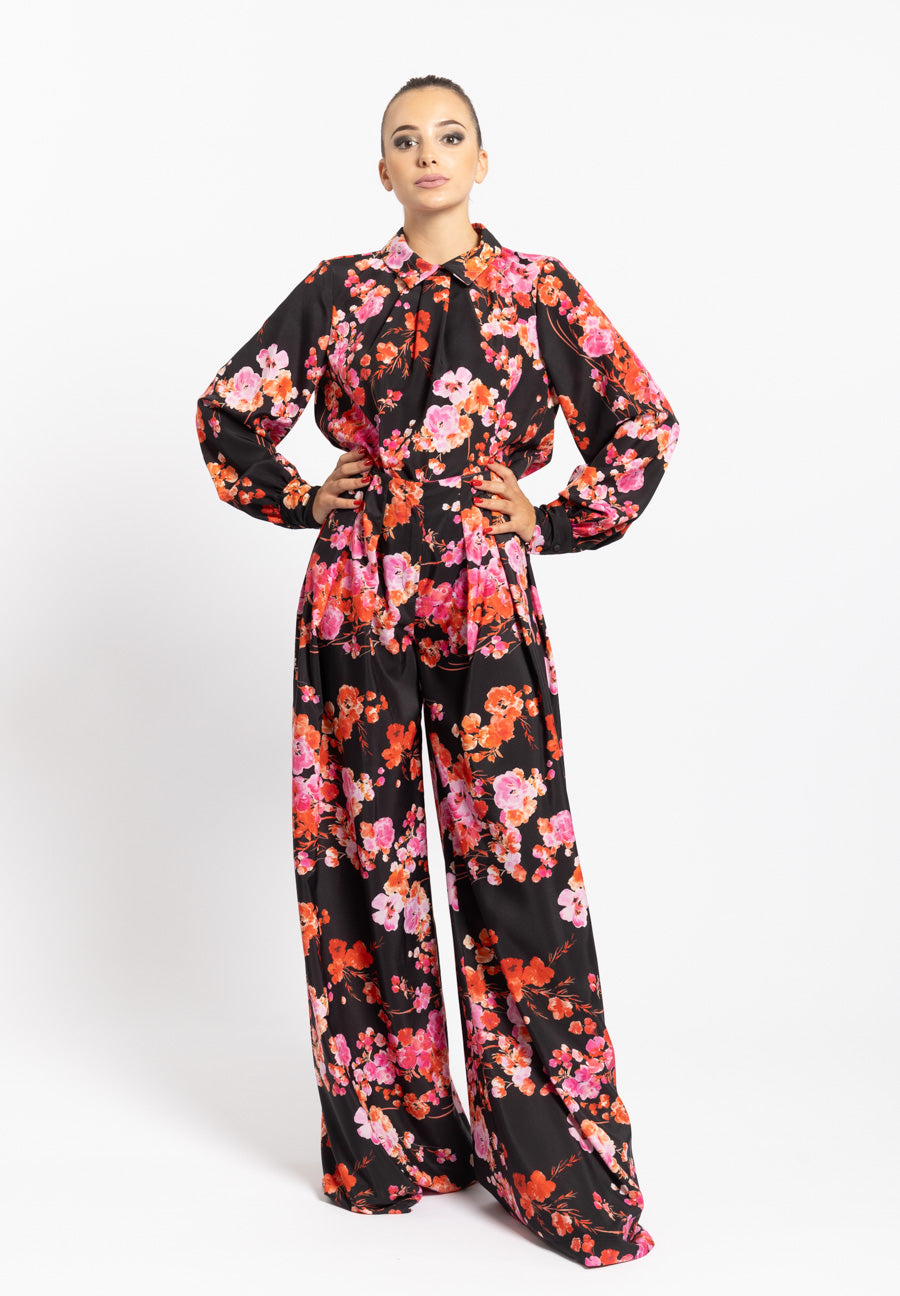 Pantalone Claudie fantasia floreale KOCCA