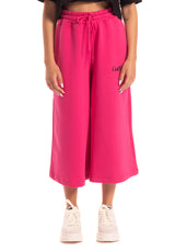Pantalone coulotte in felpa fucsia Gaelle Paris