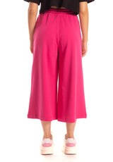 Pantalone coulotte in felpa fucsia Gaelle Paris